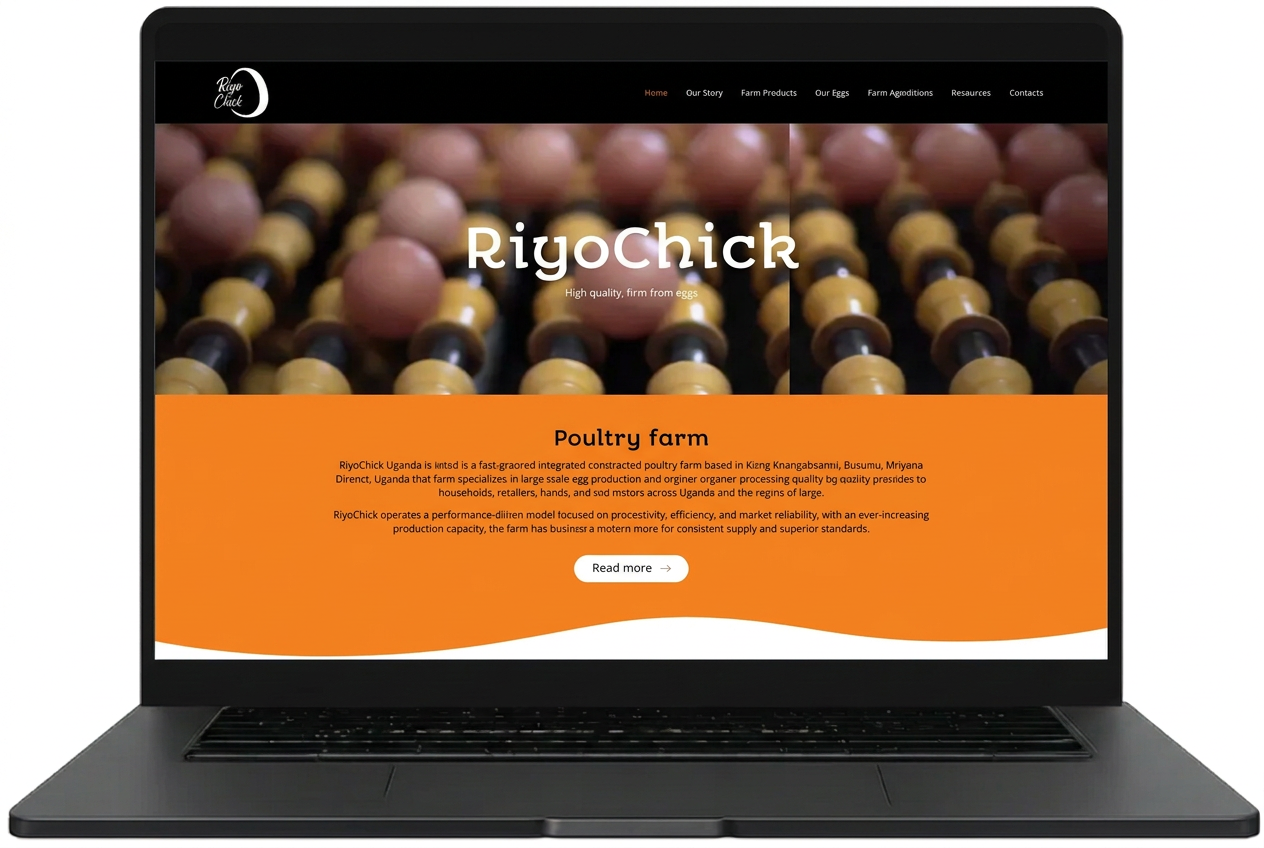 Riyo Chick website designed by Index Hosting