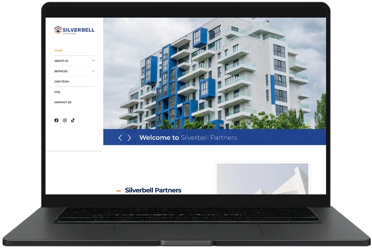 Silverbell Partners website designed by Index Hosting