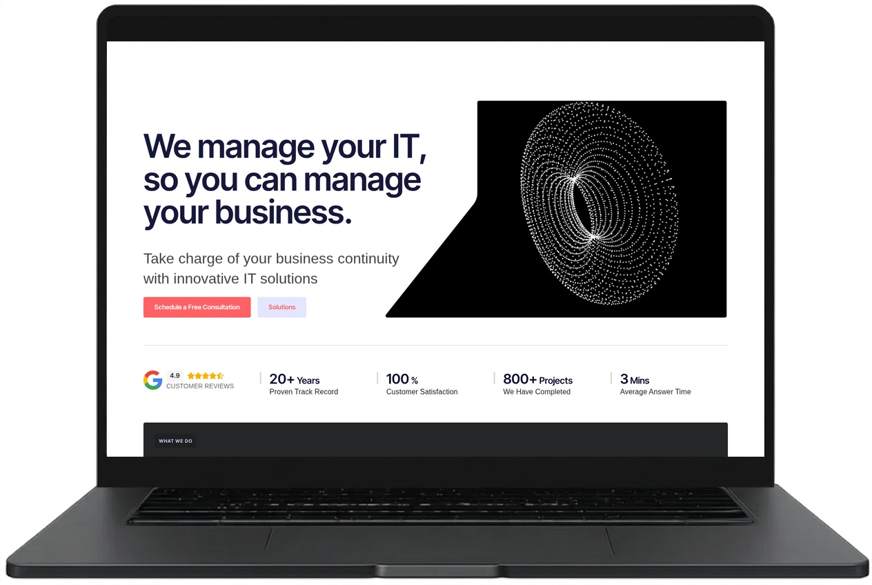 Express Automation website designed by Index Hosting