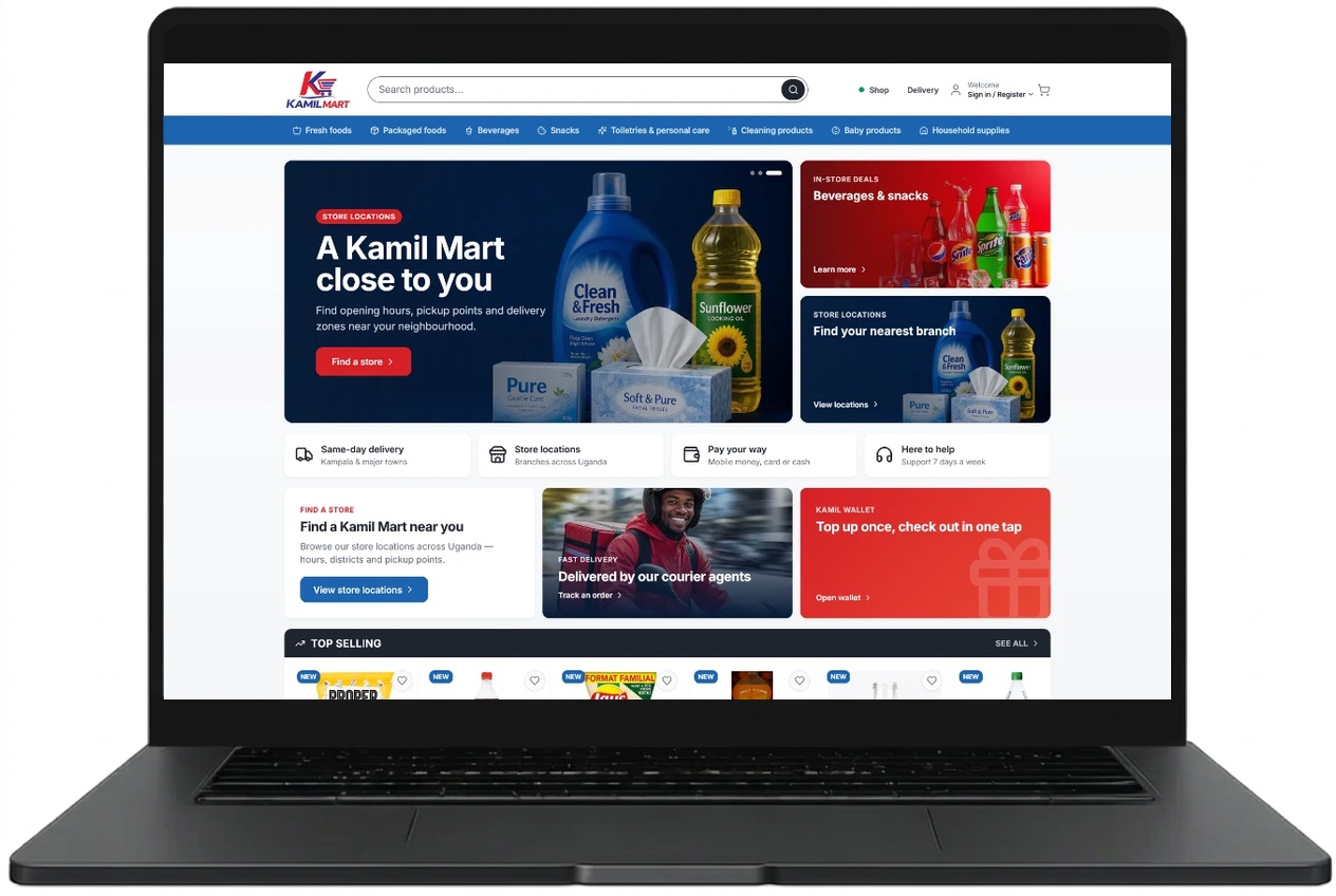 Kamil Mart website designed by Index Hosting